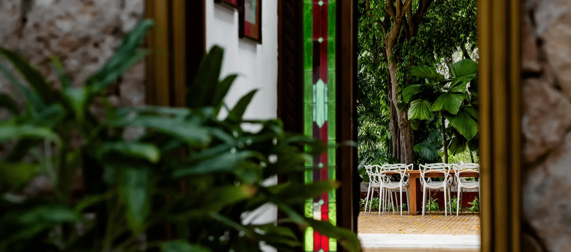 Jardines para evento rodeados de vegetación natural