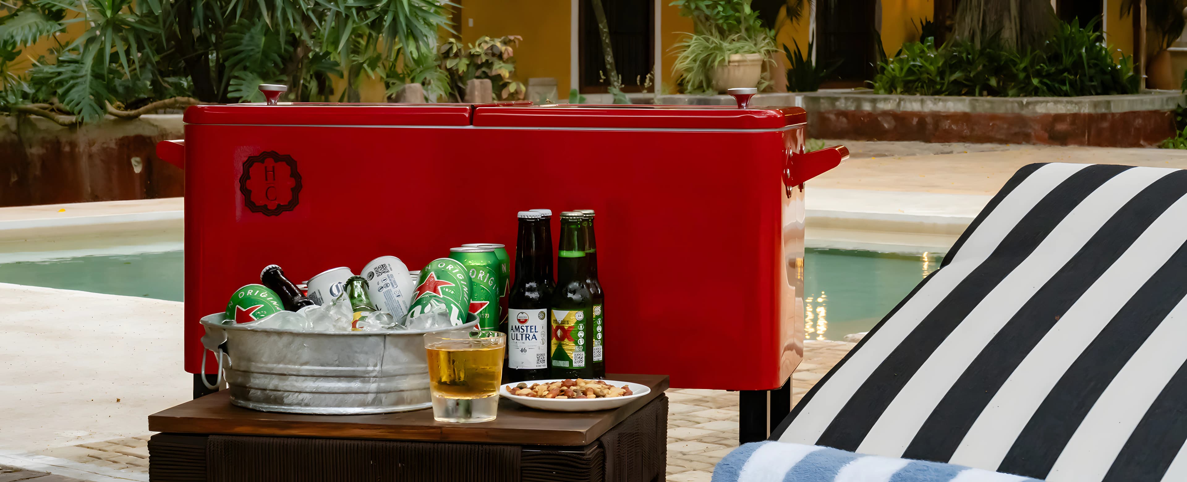 Snack bar, cooler y lunch & dinner en Hacienda Chuntuac